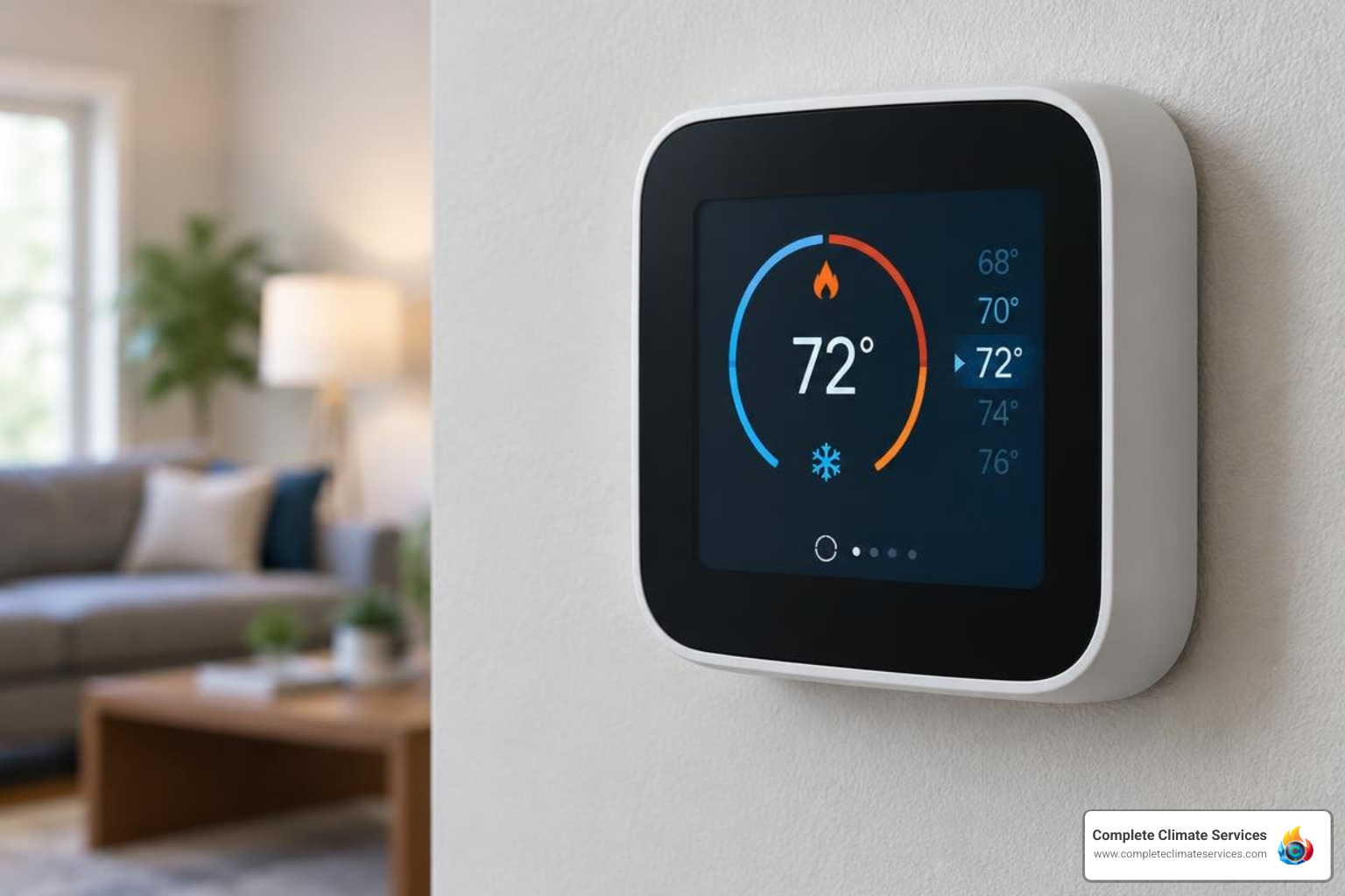 digital thermostat displaying rapid heating cycles